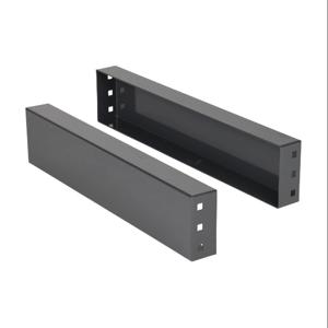 QUADRITALIA FLK16 Plinth Side Flange Set, 100 x 600mm, Carbon Steel, Ral 7024 Graphite Gray | CV7ZAD