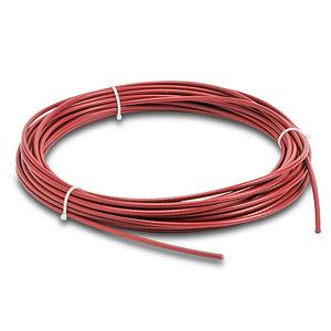 COMEPI FUN05M015 Pull Cable, 49.2 ft./15m Cable Length, 5mm Dia., Steel, Plastic Jacket, Red | CV7EMJ
