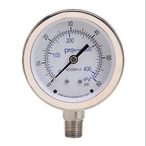 PROSENSE G25-SD60-4LS Mechanical Pressure Gauge, 2.5 Inch Dia., 0 To 60 Psig/0 To 420 Kpa | CV7NUX