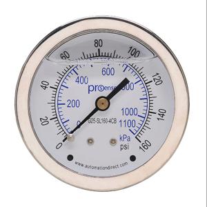 PROSENSE G25-SL160-4CB Mechanical Pressure Gauge, 2.5 Inch Dia., 0 To 160 Psig/0 To 1100 Kpa | CV7NVK