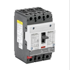 GLADIATOR GCB100S-3FF40LL Molded Case Circuit Breaker, 100A Frame, 40A, 600Y/ 480 VAC/ 500 VDC, 3-Pole | CV7TWY
