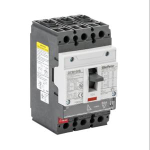 GLADIATOR GCB100S-3FF50LL Molded Case Circuit Breaker, 100A Frame, 50A, 600Y/ 480 VAC/ 500 VDC, 3-Pole | CV7TWZ