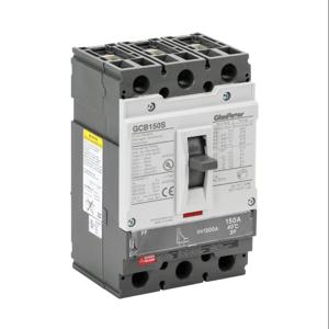 GLADIATOR GCB150S-3FF150LL Molded Case Circuit Breaker, 150A Frame, 150A, 600 VAC/ 600 VDC, 3-Pole | CV7TXK