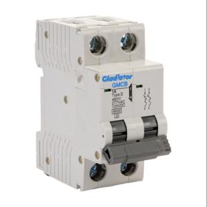 GLADIATOR GMCB-2D-1 Miniature Supplementary Protector, 1A, 480Y/ 277 VAC/ 125 VDC, 2-Pole, D Curve | CV7VZU