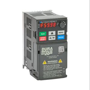 DURAPULSE GS21-20P2 General Purpose Drive, Enclosed, 230 VAC, 1/4Hp With 1-Phase Input, A1 Frame | CV7BCX