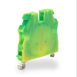 KONNECT-IT KN-G12SP-10 Grounding Terminal Block, Green And Yellow, 35mm Din Rail Mount, Pack Of 10 | CV8CYD
