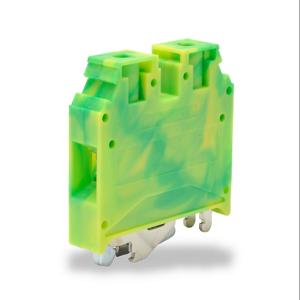 KONNECT-IT KN-G4 Erdungsklemmenblock, grün und gelb, 35-mm-DIN-Schienenmontage, 50er-Pack | CV8CYJ