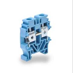 KONNECT-IT KN-M10BLU Mini Single-Level Terminal Block, Blue, 30A, 15mm Din Rail Mount, Pack Of 100 | CV8CYN