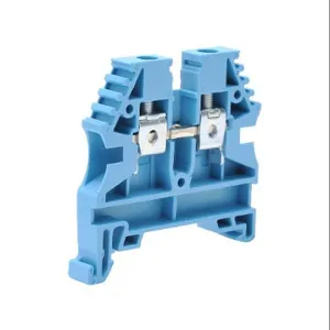 KONNECT-IT KN-T10BLU-25 Terminal Block, 26-10 Awg, Blue, 30A, 35mm Din Rail Mount, Pack Of 25 | CV7DGC