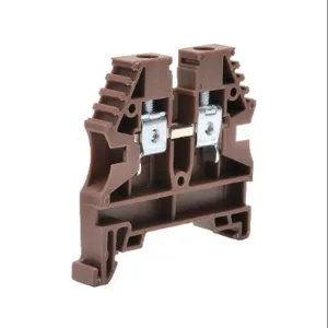 KONNECT-IT KN-T10BRN-25 Terminal Block, 26-10 Awg, Brown, 30A, 35mm Din Rail Mount, Pack Of 25 | CV7DGE