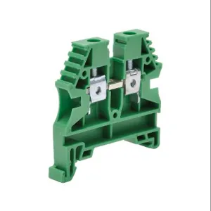 KONNECT-IT KN-T10GRN-25 Terminal Block, 26-10 Awg, Green, 30A, 35mm Din Rail Mount, Pack Of 25 | CV7DGG