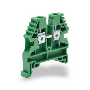 KONNECT-IT KN-T10GRN Terminal Block, 26-10 Awg, Green, 30A, 35mm Din Rail Mount, Pack Of 100 | CV7DGF