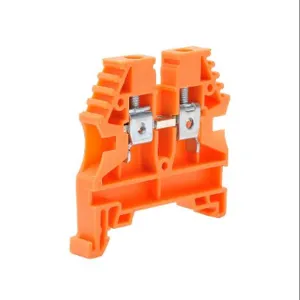 KONNECT-IT KN-T10ORG-25 Terminal Block, 26-10 Awg, Orange, 30A, 35mm Din Rail Mount, Pack Of 25 | CV7DGL