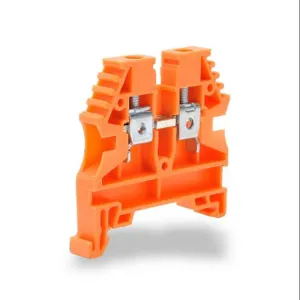 KONNECT-IT KN-T10ORG Terminal Block, 26-10 Awg, Orange, 30A, 35mm Din Rail Mount, Pack Of 100 | CV7DGK