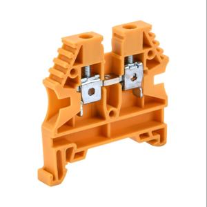 KONNECT-IT KN-T10YEL-80 Terminal Block, 26-10 Awg, Yellow, 30A, 35mm Din Rail Mount, Pack Of 80 | CV8CZX