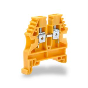 KONNECT-IT KN-T10YEL Terminal Block, 26-10 Awg, Yellow, 30A, 35mm Din Rail Mount, Pack Of 100 | CV7DGR