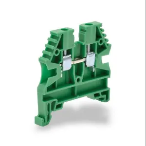 KONNECT-IT KN-T12GRN Terminal Block, 26-12 Awg, Green, 20A, 35mm Din Rail Mount, Pack Of 100 | CV7DGX