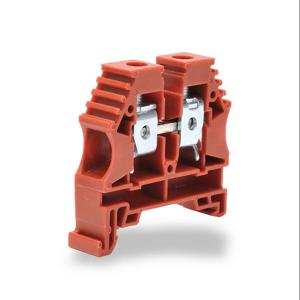 KONNECT-IT KN-T6RED Terminal Block, 16-6 Awg, Red, 65A, 35mm Din Rail Mount, Pack Of 100 | CV7DHK