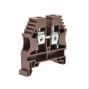 KONNECT-IT KN-T8BRN-25 Terminal Block, 26-8 Awg, Brown, 50A, 35mm Din Rail Mount, Pack Of 25 | CV7DHR