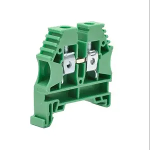 KONNECT-IT KN-T8GRN-25 Terminal Block, 26-8 Awg, Green, 50A, 35mm Din Rail Mount, Pack Of 25 | CV7DHU