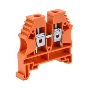 KONNECT-IT KN-T8ORG-20 Terminal Block, 26-8 Awg, Orange, 50A, 35mm Din Rail Mount, Pack Of 20 | CV8DCE
