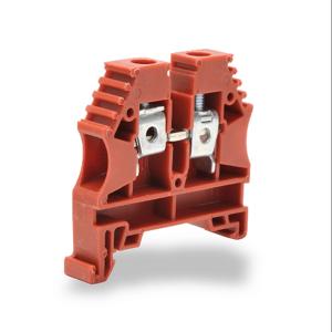 KONNECT-IT KN-T8RED Terminal Block, 26-8 Awg, Red, 50A, 35mm Din Rail Mount, Pack Of 100 | CV7DHZ