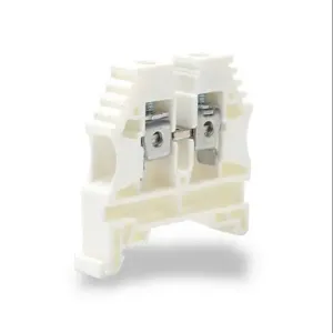 KONNECT-IT KN-T8WHT Terminal Block, 26-8 Awg, White, 50A, 35mm Din Rail Mount, Pack Of 100 | CV7DJB