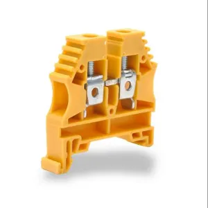 KONNECT-IT KN-T8YEL Terminal Block, 26-8 Awg, Yellow, 50A, 35mm Din Rail Mount, Pack Of 100 | CV8DCL