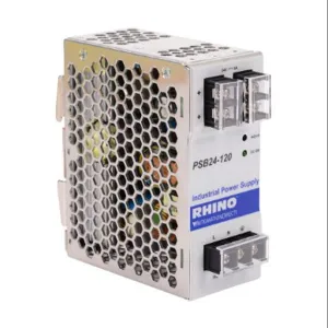 RHINO PSB24-120 Switching Power Supply, 24 VDC At 5A/120W, 120/240 VAC Or 120-375 VDC Nominal Input | CV7VNB