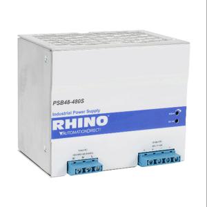 RHINO PSB48-480S Switching Power Supply, 48 VDC At 10A/480W, 120/240 VAC Or 120-375 VDC Nominal Input | CV7VNN