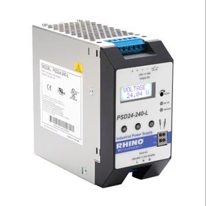 RHINO PSD24-240-L Switching Power Supply, 24 VDC At 10A/240W, 120/240 VAC Or 110-300VDC Nominal Input | CV7VNZ