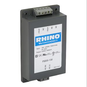 RHINO PSE05-130 Switching Power Supply, 5 VDC At 6A/30W, 120/240 VAC Or 120-370 VDC Nominal Input | CV7VPC
