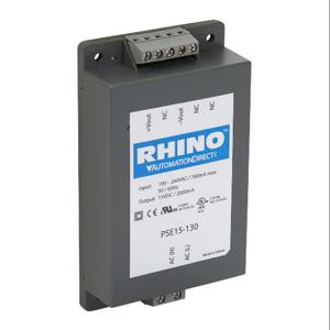 RHINO PSE15-130 Switching Power Supply, 15 VDC At 2A/30W, 120/240 VAC Or 120-370 VDC Nominal Input | CV7VPL