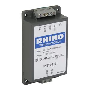 RHINO PSE15-215 Switching Power Supply, +/-12 VDC At 0.5A/15W, 120/240 VAC Or 120-370 VDC Nominal Input | CV7VPN