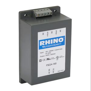 RHINO PSE24-160 Switching Power Supply, 24 VDC At 2.5A/60W, 120/240 VAC Nominal Input, 1-Phase | CV7VPT