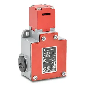 COMEPI SCM2K40X11 Safety Switch, Tongue Interlock, 90-Deg. Adjustable Head, 1 N.C. Safety Output | CV8CDZ