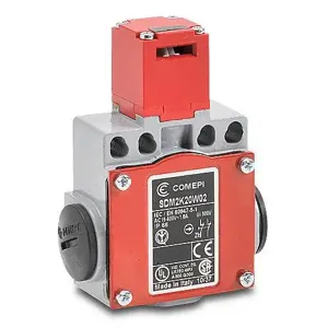 COMEPI SDM2K20W02 Safety Switch, Tongue Interlock, 90-Deg. Adjustable Head, 2 N.C. Safety Output | CV8CEK