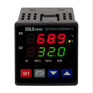 SOLO SL4848-LR Temperature Controller, 1/16 D Inch Size, 2-Line Led, Current, Voltage | CV7GAW