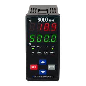 SOLO SL4896-RRE-D Temperature Controller, 1/8 D Inch Size, 2-Line Led, Current, Voltage | CV7GBG