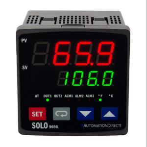 SOLO SL9696-VRE Temperaturregler, 1/4 D Zoll Größe, 2-zeilige LED, Strom, Spannung | CV7GBQ
