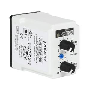 PROSENSE VMR-2C-B-12D Voltage Monitor Relay, 1-Phase, Socket Mount, Finger-Safe, 9-15 VDC Input Voltage, DPDT | CV7XUW