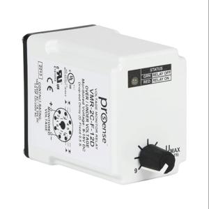 PROSENSE VMR-2C-F-12D Voltage Monitor Relay, 1-Phase, Socket Mount, Finger-Safe, 9-15 VDC Input Voltage, DPDT | CV7XVB