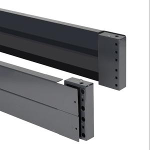 QUADRITALIA ZAK0A2 Plinth Front/Rear Plate Set, 200 x 1000mm, Carbon Steel, Ral 7024 Graphite Gray | CV7ZAK