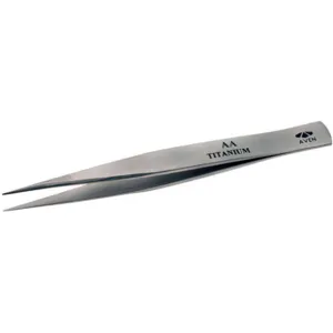 AVEN 18013TT Precision Tweezer Titanium 4-1/2 In | AA8QJE 19MT04