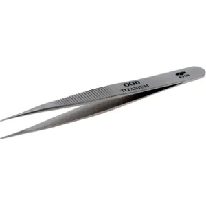 AVEN 18037TT Precision Tweezer Titanium 4-1/2 In | AA8QJG 19MT06