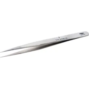 AVEN 18043TT Precision Tweezer Titanium 4-1/2 In | AA8QJH 19MT07