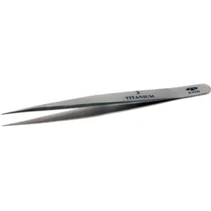 AVEN 18053TT Precision Tweezer Titanium 4-1/2 In | AA8QJL 19MT10