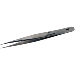 AVEN 18056TT Precision Tweezer Titanium 4-1/2 In | AA8QJM 19MT11