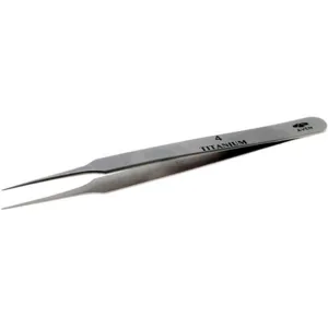 AVEN 18059TT Precision Tweezer Titanium 4-1/2 In | AA8QJN 19MT12