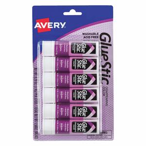 AVERY 98096 Permanent Glue Stics, 26 oz, Purple, PK 6 | CV4NNF 43GA70